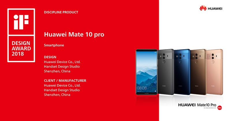 HUAWEI Wins Six Awards at the 2018 iF International Industrial Design Forum